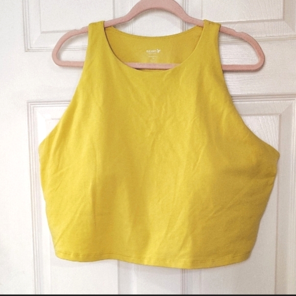 New Old Navy Powerchill Sports Bra In Yellow Size 3X - Picture 2 of 6